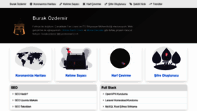 What Ozdemirburak.com website looked like in 2020 (3 years ago)