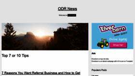 What Odrnews.com website looked like in 2020 (3 years ago)