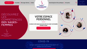 What Ordre-sages-femmes.fr website looked like in 2020 (3 years ago)