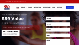What Onthegofitnesspro.com website looked like in 2020 (3 years ago)