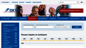 What Oktav.hu website looked like in 2020 (3 years ago)
