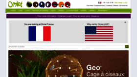 What Omlet.fr website looked like in 2020 (3 years ago)