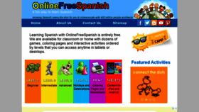 What Onlinefreespanish.com website looked like in 2020 (3 years ago)