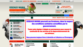 What Oiseaux-mania.com website looked like in 2020 (3 years ago)