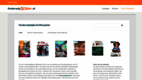 What Onderwijstijdschriftenplein.nl website looked like in 2020 (3 years ago)