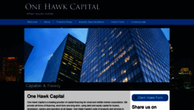 What Onehawkcapital.com website looked like in 2020 (3 years ago)