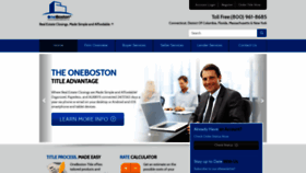 What Onebostontitle.com website looked like in 2020 (3 years ago)