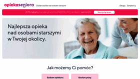 What Opiekaseniora.pl website looked like in 2020 (3 years ago)
