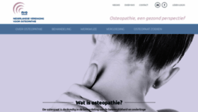 What Osteopathie.nl website looked like in 2020 (3 years ago)