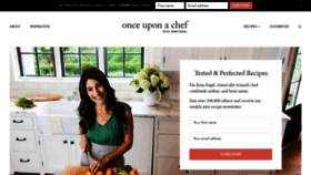 What Onceuponachef.com website looked like in 2020 (3 years ago)