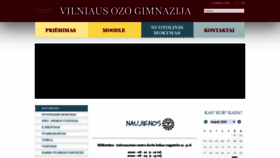 What Ozogimnazija.lt website looked like in 2020 (3 years ago)