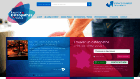 What Osteopathie.org website looked like in 2020 (3 years ago)