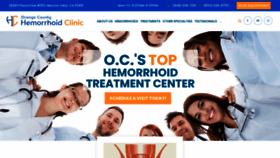 What Orangecountyhemorrhoidclinic.com website looked like in 2020 (3 years ago)
