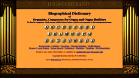 What Organ-biography.info website looked like in 2020 (3 years ago)