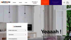 What Optimhome.com website looked like in 2020 (3 years ago)