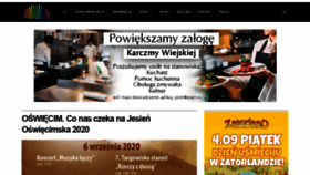 What Oswiecimonline.pl website looked like in 2020 (3 years ago)