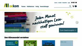 What Oekom.de website looked like in 2020 (3 years ago)