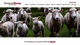 What Ontariosheep.org website looked like in 2020 (3 years ago)