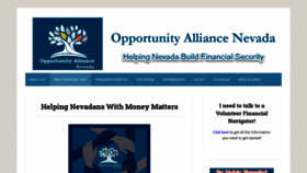 What Opportunityalliancenv.org website looked like in 2020 (3 years ago)