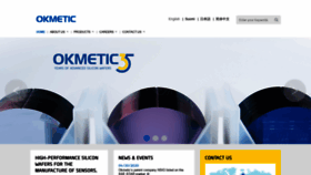What Okmetic.com website looked like in 2020 (3 years ago)