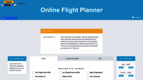 What Onlineflightplanner.org website looked like in 2020 (3 years ago)