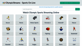 What Olympicstreams.me website looked like in 2020 (3 years ago)