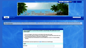 What Ourparadiseisland.com website looked like in 2020 (3 years ago)