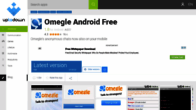 What Omegle-android-free.en.uptodown.com website looked like in 2020 (3 years ago)