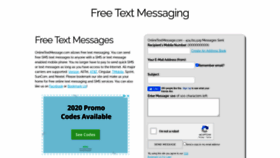 What Onlinetextmessage.com website looked like in 2020 (3 years ago)