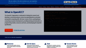 What Openacc.org website looked like in 2020 (3 years ago)