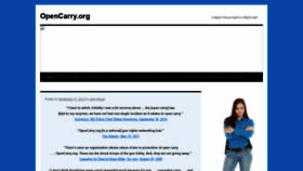 What Opencarry.org website looked like in 2020 (3 years ago)
