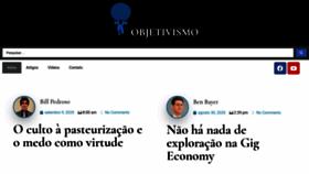 What Objetivismo.com.br website looked like in 2020 (3 years ago)
