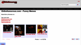 What Ohsohumorous.com website looked like in 2020 (5 years ago)