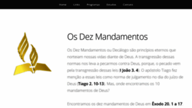What Osdezmandamentos.com.br website looked like in 2020 (3 years ago)