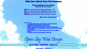 What Openskywebdesign.com website looked like in 2020 (4 years ago)