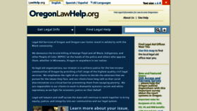 What Oregonlawhelp.org website looked like in 2020 (3 years ago)