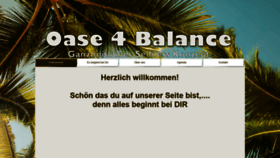 What Oase4balance.ch website looked like in 2020 (3 years ago)