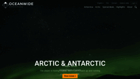 What Oceanwide-expeditions.com website looked like in 2020 (3 years ago)