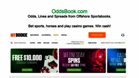 What Oddsbook.com website looked like in 2020 (3 years ago)