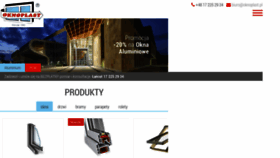 What Oknoplast.pl website looked like in 2020 (4 years ago)