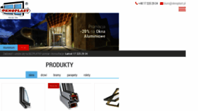 What Oknoplast.pl website looked like in 2020 (3 years ago)