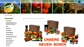 What Obst.de website looked like in 2020 (3 years ago)