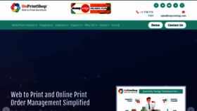 What Onprintshop.com website looked like in 2020 (3 years ago)