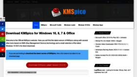 What Officialkmspico.com website looked like in 2020 (3 years ago)
