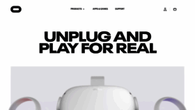 What Oculus.com website looked like in 2020 (3 years ago)
