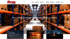 What Overseaslogistic.com website looked like in 2020 (3 years ago)