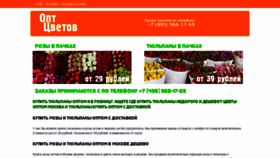 What Opt-cvetov.ru website looked like in 2020 (3 years ago)