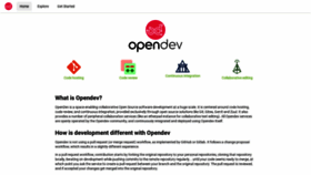 What Opendev.org website looked like in 2020 (3 years ago)