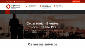 What Organideia.pt website looked like in 2020 (3 years ago)