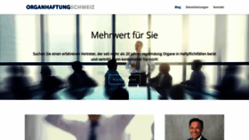 What Organhaftung-schweiz.ch website looked like in 2020 (3 years ago)